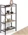 TecTake Regal Leeds 4 Ebenen, Metall/Holz, Eiche Sonoma, 67,5x31,5x121,5cm