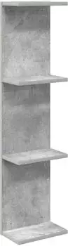 vidaXL Wandregal betongrau 22x15x100cm Holzwerkstoff (8012442)