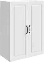 vidaXL Wandschrank 66 x 34,5 x 90 cm Holzwerkstoff Wei&szlig;