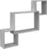 vidaXL Wandregal mit Wandhalterung Grau Sonoma 91,5x15x76cm (8012121)