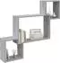vidaXL Wandregal mit Wandhalterung Grau Sonoma 91,5x15x76cm (8012121)