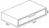 en.casa Bokn Wandregal mit Schublade, Bambus, grau, 40x24x8cm (2er Set)