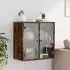 vidaXL Wandschrank mit Glastüren Räuchereiche 68x37x68,5cm (836494)