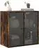 vidaXL Wandschrank mit Glastüren Räuchereiche 68x37x68,5cm (836494)