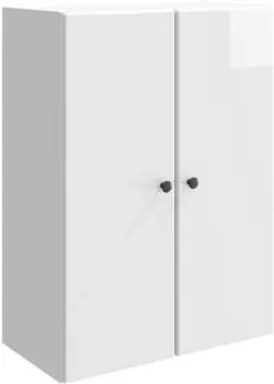 vidaXL Wandschrank Holzwerkstoff hochglanz wei&szlig; 66x34,5x90cm (899079)