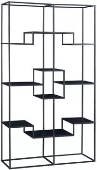 en.casa Standregal 'R&aring;de' Metall, schwarz, 180x100x35cm (85290391)