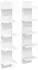 vidaXL Wandregal 2er-Set weiß 22x15x100cm Holzwerkstoff (8012421)
