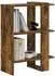 vidaXL Bücherregal 2 Ebenen geräucherte Eiche 52x25x71,5cm (892403)