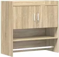 vidaXL Wandregal Wandhalterung Sonoma-Eiche 80 x 36 x 80 cm