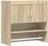 vidaXL Wandregal mit Wandhalterung Sonoma-Eiche 80x36x80cm (8011381)