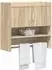 vidaXL Wandregal mit Wandhalterung Sonoma-Eiche 80x36x80cm (8011381)