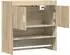 vidaXL Wandregal mit Wandhalterung Sonoma-Eiche 80x36x80cm (8011381)