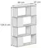 VICCO Eneos Raumteiler weiß/Eiche 80x124,5cm (55636)