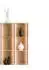 Lookway Quadro IV Metallregal mit LED-Beleuchtung, Eiche Artisan / Kaschmir (800001672118)