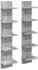 vidaXL Wandregal 2er-Set Sonoma-grau 22x15x100cm (8012431)