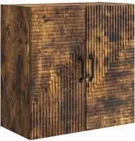 vidaXL Wandschrank Ger&auml;ucherte Eiche 59 x 31 x 60 cm Holzwerkstoff