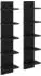 vidaXL Wandregal 2er-Set schwarze Eiche 22x15x100cm Holzwerkstoff (8012423)