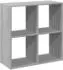vidaXL Raumteiler-Bücherregal Sonoma-Grau 69,5x29x69,5cm Holzwerkstoff