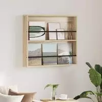 vidaXL Magazinregal Sonoma-Eiche 80 x 12 x 70 cm Holzwerkstoff
