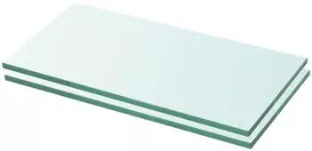 vidaXL Regalb&ouml;den 2 Stk. Glas transparent 20x30cm (3051546)
