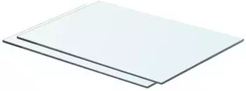 vidaXL Regalb&ouml;den 2 Stk. Glas transparent 50x30cm (3051561)