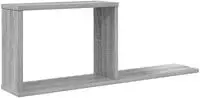 vidaXL Schweberegale Sonoma-Grau 80 x 15 x 30 cm Holzwerkstoff