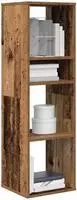 vidaXL B&uuml;cherregal Altholz-Optik 34x31x112 cm Holzwerkstoff