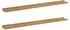 vidaXL Wandregal 2-tlg., braun, 100x9x3cm, Holzwerkstoff (42020014)