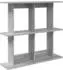 vidaXL Wandregal mit Wandhalterung Sonoma-Grau 100x20x75cm (8012089)