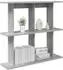 vidaXL Wandregal mit Wandhalterung Sonoma-Grau 100x20x75cm (8012089)