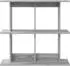 vidaXL Wandregal mit Wandhalterung Sonoma-Grau 100x20x75cm (8012089)