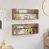 vidaXL Magazinregal 2 Stk. wandmontiert, Artisan-Eiche, 80x12x30cm (890815)