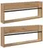 vidaXL Magazinregal 2 Stk. wandmontiert, Artisan-Eiche, 80x12x30cm (890815)