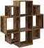 vidaXL Wandregal Altholz 90x25x90cm (8012178)