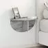 vidaXL Wandregal 2-tlg. Sonoma-Grau 48x24x24cm Holzwerkstoff (891441)