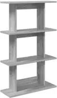 vidaXL Wandregal Wandhalterung Grau Sonoma 56 x 20 x 90 cm