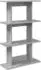 vidaXL Wandregal mit Wandhalterung Sonoma grau 56x20x90cm (8012073)