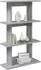 vidaXL Wandregal mit Wandhalterung Sonoma grau 56x20x90cm (8012073)