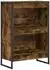 vidaXL Bücherregal Holzwerkstoff Raucharbe 60x30x86,5cm