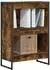 vidaXL Bücherregal Holzwerkstoff Raucharbe 60x30x86,5cm