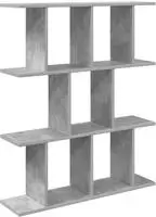 vidaXL Wandregal Betongrau 80 x 20 x 96 cm Holzwerkstoff