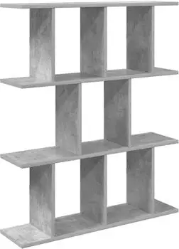 vidaXL Wandregal betongrau 80x20x96cm Holzwerkstoff (8012207)