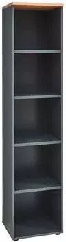 Innostyle Memphis Aktenregal 5 F&auml;cher, Artisan Eiche/Graphit, 45x197x38cm (5035GH07)