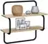vidaXL Wandregal 2-stufig Sonoma-Eiche 60x24,5x61cm