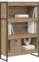 vidaXL Bücherregal Holzwerkstoff Kunsthandwerk Eiche 80x30x121cm (886419)