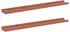 vidaXL Wandregal 2er-Set rot 80x9x3cm Holzwerkstoff (42020003)