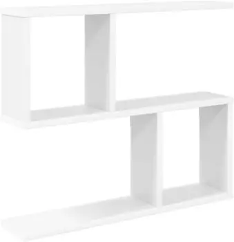 vidaXL Wandregal wei&szlig; 60x12x50,5 cm Holzwerkstoff (8012252)