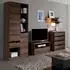 Beautysofa Devon Bücherregal mit 2 Türen und 1 Schublade, Eiche Monastery/Schwarz Hochglanz