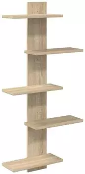 vidaXL Wandregal Sonoma-Eiche 48,5x15x101cm Holzwerkstoff (8012198)