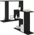 vidaXL Wandregal schwarze Eiche 67x67x87cm Holzwerkstoff (8012221)